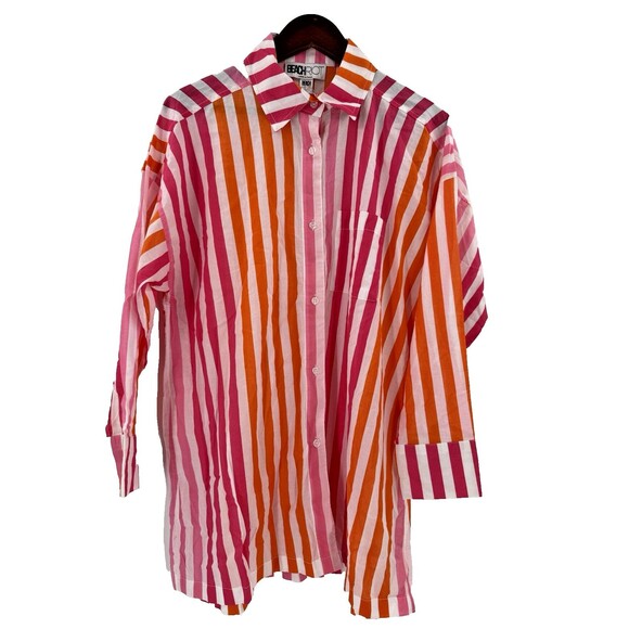 NWOT Beach Riot Alexa Top Cover-Up Button Shirt Size S/M Sunset Stripes Revolve - Picture 6 of 14